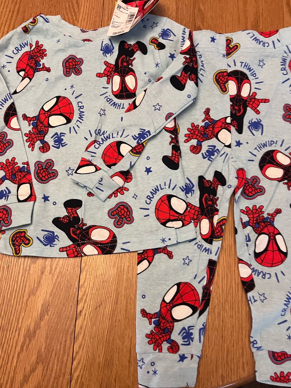 Kids Spider-Man Pajama Set - Long Sleeve Top & Pants 2t NWT